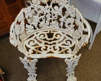 Iron garden chair