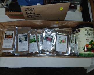New vegetable seed packets