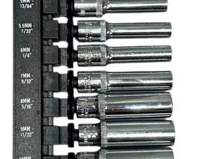 Power Torque 14 Drive Deep Socket Set