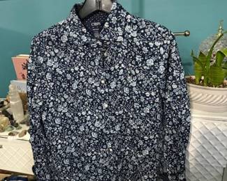 Blue Floral Shirt
