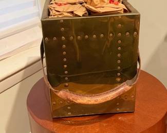 Brass Fire Log Box