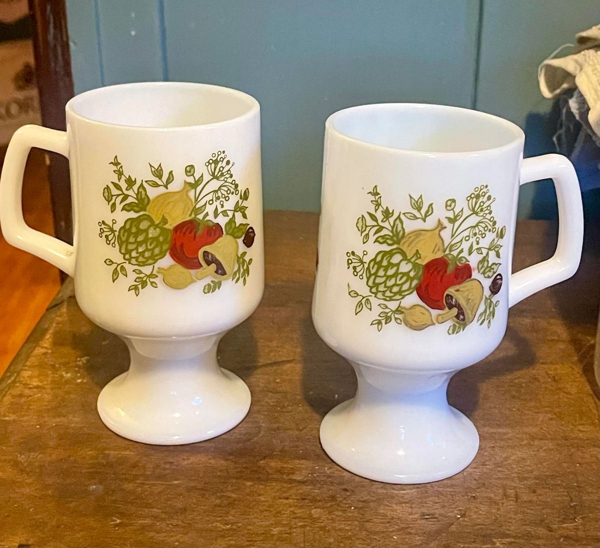 CorningWare Spice-of-Life Pedestal Mugs