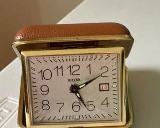 Vintage Bulova Travel Clock