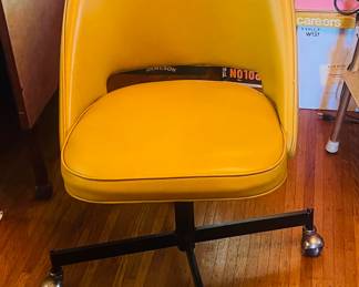 MCM Vinyl Swivel Chair