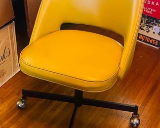 MCM Vinyl Swivel Chair