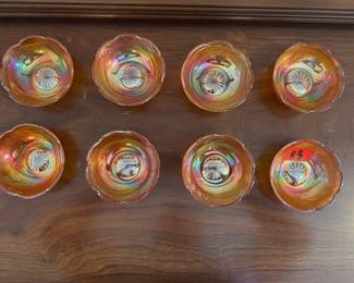 CARNIVAL GLASS CUPS