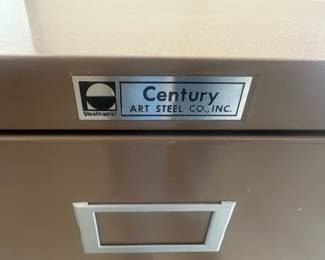 century steel file cabinet