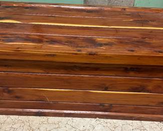 Handmade Wooden Cedar Chest with Tray Insert