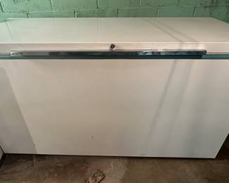 Large Older Philco Chest Freezer (located in the basement- ask to see this if still available) This item is available for Pre-Sale- Very Large and heavy and you must bring help to lift and load- no help will be available to move this