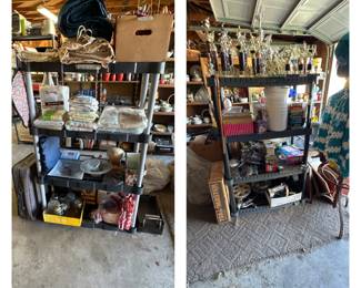 Electric Blankets; Towels; Baby Blankets; Vintage Sheet Set in Package; Suitcase; Fish Fryer; Trophies; Misc