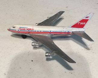 TWA Trans World Airlines Metal Replica Airplane