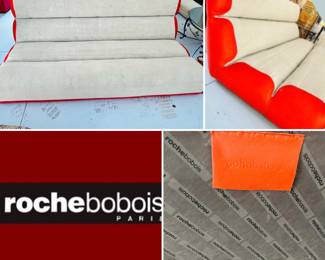 MCM ROCHE BOBIS CORNER SOFA LEATHER & SUEDE