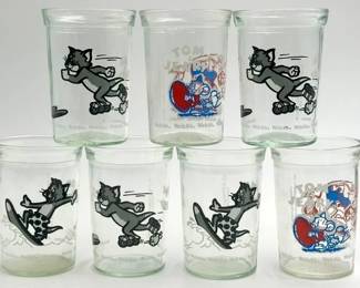 1990 Welch’s Tom and Jerry Glasses Set of 7