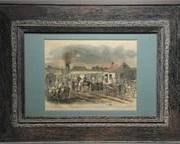 Framed Civil War-Era Harper’s Weekly Print