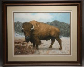Raymond Bell Bison Painting