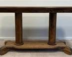 Solid Oak Console Table, 26x48x16