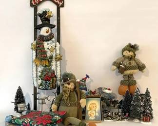 Christmas Lot with 1950s Cards and Decorations