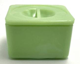 Jadeite Green Glass Refrigerator Box