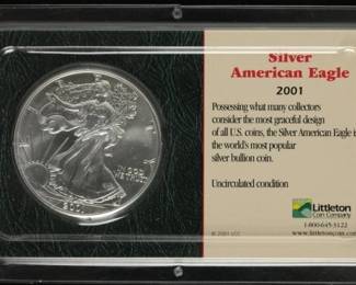 2001 Silver American Eagle Bullion Coin