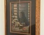 Framed Hunting Dog Artwork by Rick Kelley