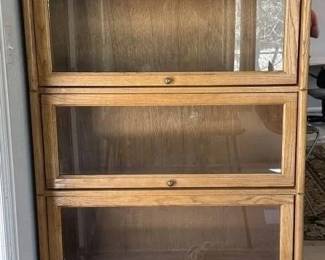 Five-Section Oak Barrister Bookcase