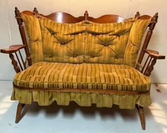 Tell City Maple Loveseat with Cushion