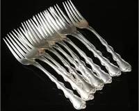International Sterling Forks (10), 578.7g