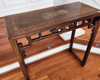 Smaller hall table, finish issues pictured. $10.00
