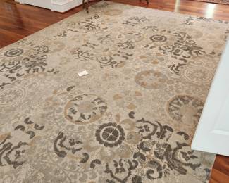 Large area rug: $50.00. 107" x 143"