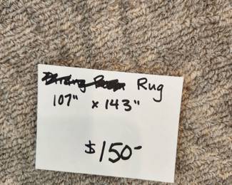 Area rug measurement. DISREGARD PRICE ON CARD, price is $50.00