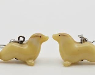 Carved Seal Earrings