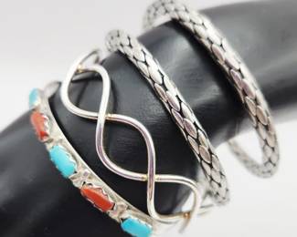Assorted Sterling Bracelets