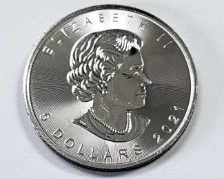2021 Canada $5 Maple Leaf Coin