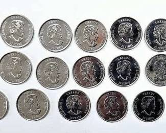 15 Canada 25 Cent Coins Stanley Cup Anniversary