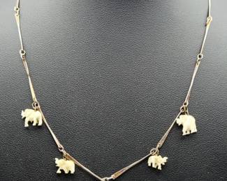 Carved Bone Necklace