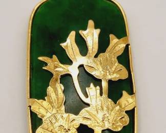 Jade and Gold Pendant