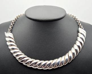 Sterling Bib Necklace