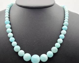 Jay King Sterling Silver Amazonite Necklace