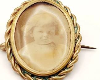Antique Mourning Pin