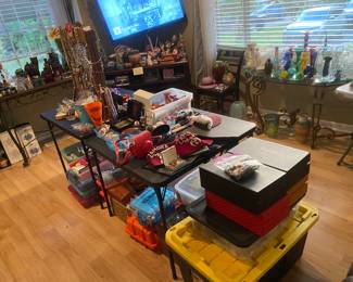 Jewelry and Invicta watches. Mason items. Records. Marbles. Other
