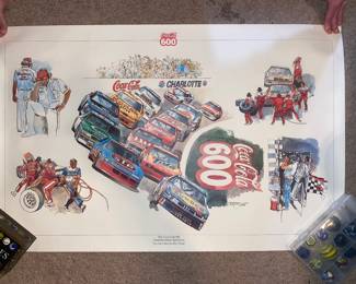 Several Nascar posters