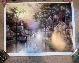 1 of 4 Thomas Kincaid prints