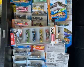 6 bins of hot wheels cars