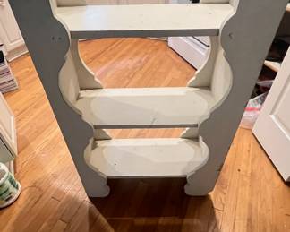 Unique Vintage Wooden Display Shelf
