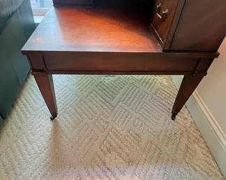 Stunning Mid-Century Mahogany Corner Table