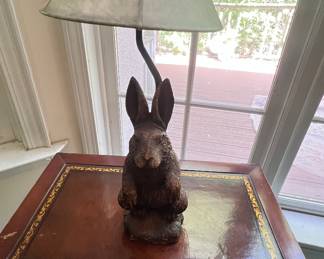 VINTAGE LAMP RABBIT