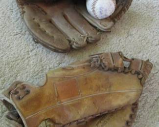 Vintage Baseball Gloves