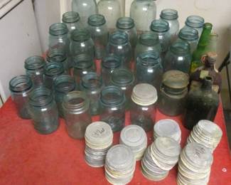 Blue Canning Jars