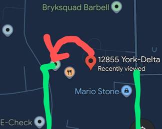 Follow green line to warehouse. 
Google maps takes you to the wrong location. follow York rd, to York alpha to York drive. Follow signs!!!! 