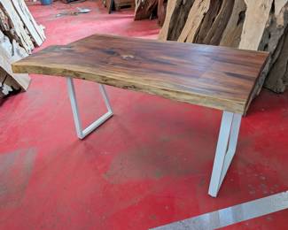 Live edge table, Olive wood